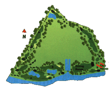 Barca do Lago Golf course - map
