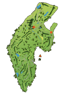 Mosteiro Golf Course - map