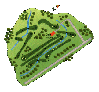 Vidago Golf course - map